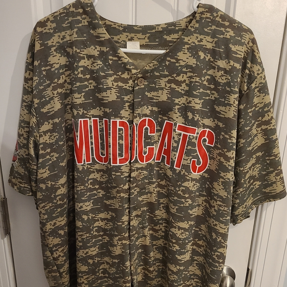 Defunct Carolina Mudcats' Military Appreciation Jersey